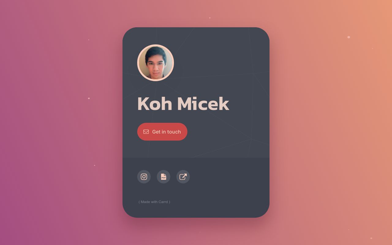 Carrd profile picture for @koh